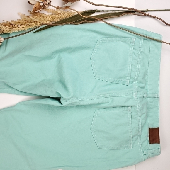Lands' End Turquoise Original Fit Bootleg Pants 12 - Picture 10 of 10